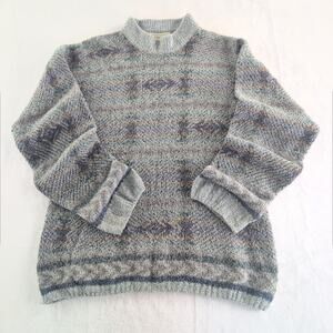 Cozy Heathered Gray Crewneck Sweater